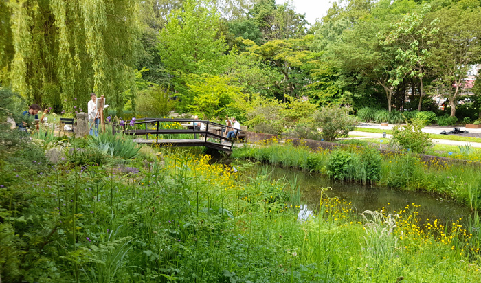 Botanische tuin Delft Schilderworkshop met Cast-Art