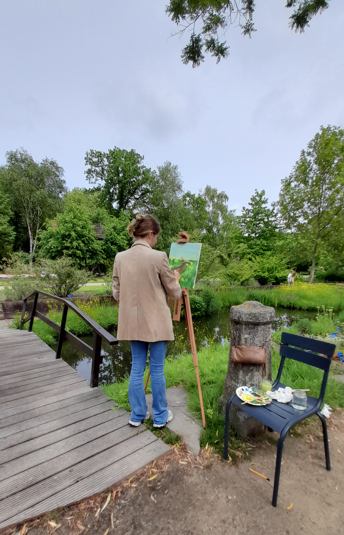 Botanische tuin Delft Schilderworkshop met Cast-Art